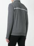 high neck zipped sweatshirt