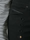 perforated detail skinny jeans