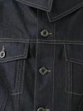 three-quarters cropped denim jacket