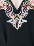 embroidered V-neck dress 
