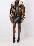 metallic bomber jacket