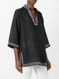 split neck tunic top