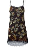 lace trim floral dress 
