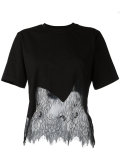 lace insert T-shirt