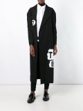 multi-print long coat