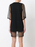 mesh T-shirt dress