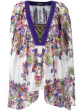 V-neck handkerchief tunic