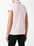 striped trim polo shirt