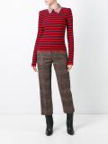 round neck striped jumper