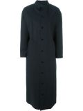 contrast button down oversized coat