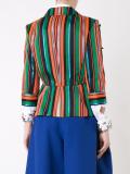 peaked lapels striped blazer