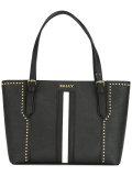 stripe front tote bag