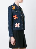 亮片花卉牛仔夹克