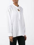 gathered back shirt