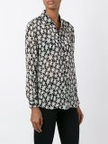 semi-sheer star print shirt