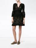 crochet V-neck dress