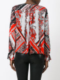 paisley patterned blouse