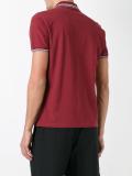 striped trim polo shirt