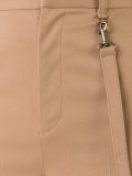 strap detail high-waisted trousers