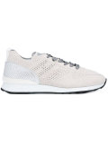 perforated lace-up trainers