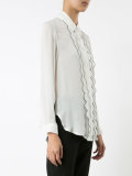 piped frill shirt