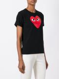 heart print T-shirt