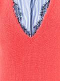 deep V-neck jumper