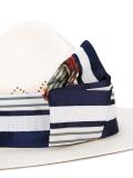 striped strap hat