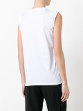 sleeve perforated detail blouse