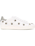 embroidered bees sneakers 
