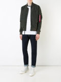 arm pocket bomber jacket