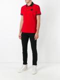 embroidered logo polo shirt