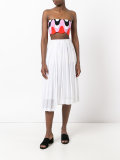 printed bandeau top 