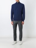 quarter zip knitted sweater