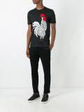 rooster print T-shirt