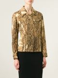 leopard print denim jacket