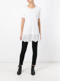 pleated trim blouse 