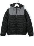 colour block padded jacket