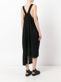 asymmetric draped jumpsuit