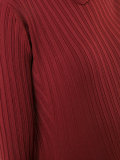 ruffled knit dress