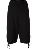 elasticated waist cropped trousers