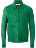 suede zip-up jacket