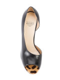 twisted cut stiletto pumps