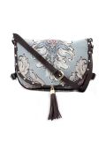 jacquard effect shoulder bag