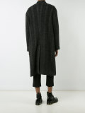 double-breasted midi coat