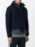 knitted hooded jacket 