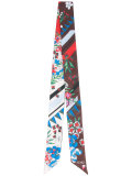 floral print skinny scarf