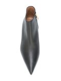angled heel ankle boots