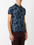 floral pattern polo shirt