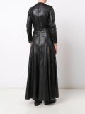 leather maxi dress